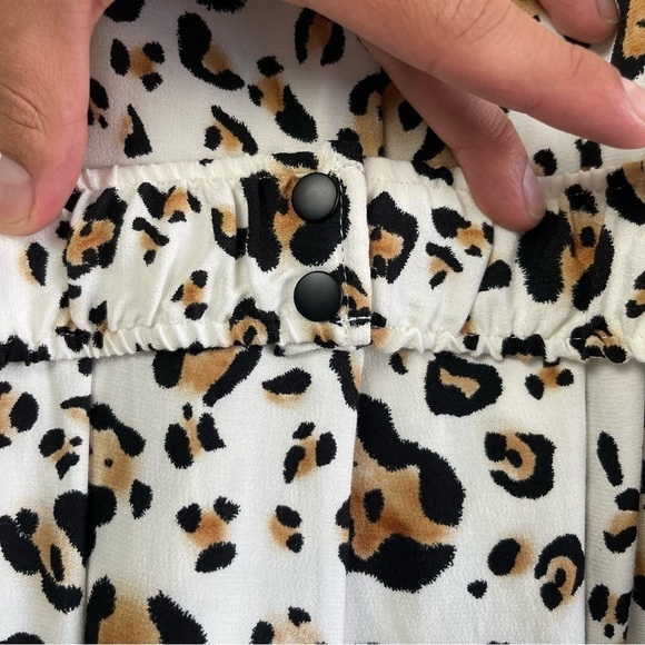 Anthropologie Corey Lynn Calter Leopard Print Arabella S Midi Dress Belted NWOT - Picture 6 of 12